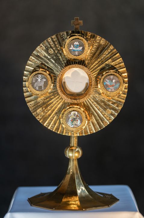 Monstranz in der Anbetungskapelle